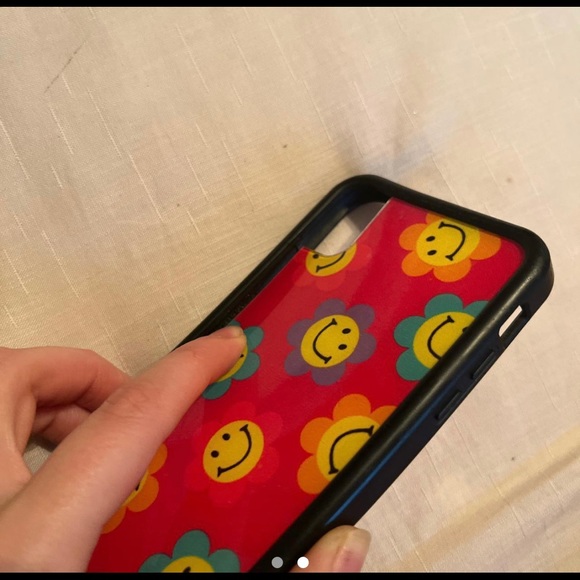 pink wildflower smiley phone case-iphone XR - Picture 2 of 2